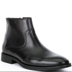 Men’s FLAG LTD Monroe black leather side zip up dress boots- Size 10.5